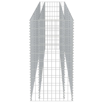 Strat înălțat gabion, 360 x 50 x 100 cm, oțel galvanizat - Img 5