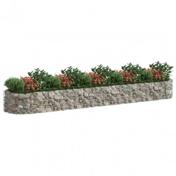 Strat înălțat gabion, 500x100x50 cm, fier galvanizat - Img 3