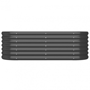 Strat înălțat grădină 114x40x36 cm oțel vopsit electrostatic - Img 3