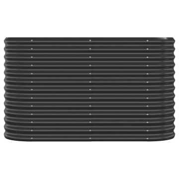 Strat înălțat grădină 114x40x68 cm oțel vopsit electrostatic - Img 3