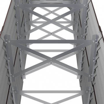 Strat înălțat grădină 224x40x68 cm oțel vopsit electrostatic - Img 6