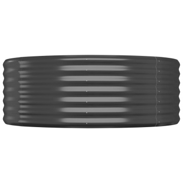 Strat înălțat grădină 249x100x36 cm oțel vopsit electrostatic - Img 4