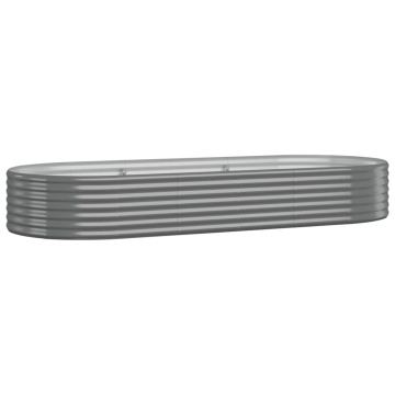 Strat înălțat grădină 249x100x36 cm oțel vopsit electrostatic - Img 2
