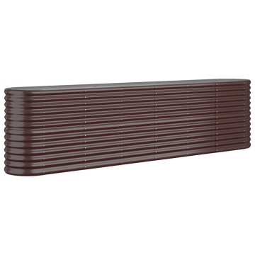 Strat înălțat grădină 260x40x68 cm oțel vopsit electrostatic - Img 2