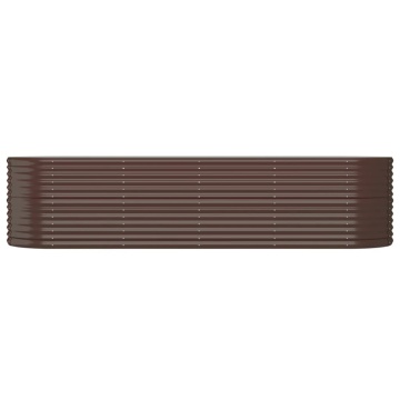 Strat înălțat grădină 296x80x68 cm oțel vopsit electrostatic - Img 3