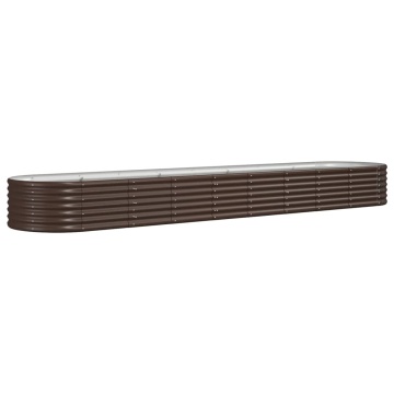 Strat înălțat grădină 368x80x36 cm oțel vopsit electrostatic - Img 2