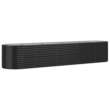 Strat înălțat grădină 368x80x68 cm oțel vopsit electrostatic - Img 2