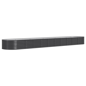 Strat înălțat grădină 440x80x36 cm oțel vopsit electrostatic - Img 2