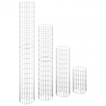 Straturi înălțate gabion 4 buc. Ø30x50/100/150/200 cm circulare - Img 2