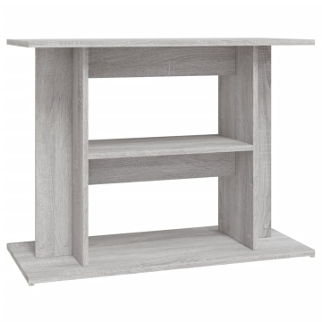 Suport acvariu, gri sonoma, 80x35x60 cm, lemn prelucrat - Img 2