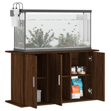 Suport acvariu, stejar maro, 101x41x58 cm, lemn prelucrat - Img 3