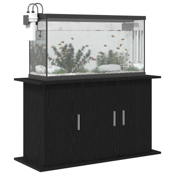 Suport acvariu Stejar negru 101x41x58 cm Lemn prelucrat - Img 4