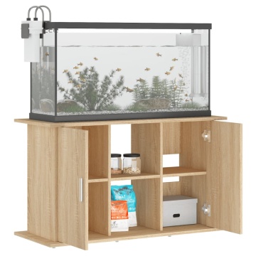 Suport acvariu, stejar sonoma, 101x41x58 cm, lemn prelucrat - Img 4
