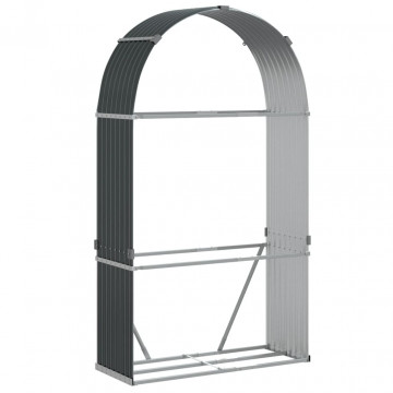 Suport de bușteni, antracit, 120x45x210 cm, oțel galvanizat - Img 2