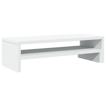 Suport de monitor, alb, 54x22x15 cm, lemn prelucrat - Img 5