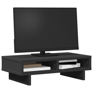Suport de monitor, negru, 50x27x15 cm, lemn prelucrat - Img 3