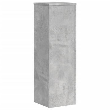 Suport de plante, 2 buc., gri beton, 25x25x80 cm lemn prelucrat - Img 6