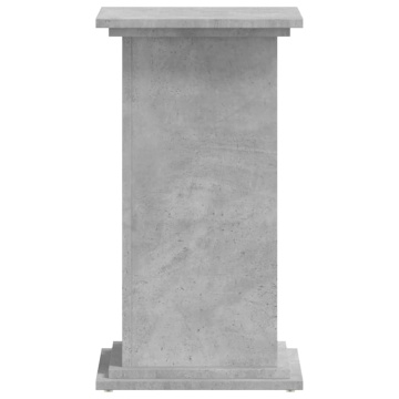 Suport de plante, gri beton, 33x33x60 cm, lemn prelucrat - Img 8