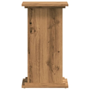 Suport de plante stejar artizanal, 33x33x60 cm, lemn prelucrat - Img 4