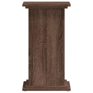 Suport de plante, stejar maro, 33x33x60 cm, lemn prelucrat - Img 4