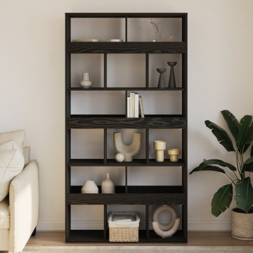 Suport de plante, stejar negru, 140x30x140 cm lemn prelucrat - Img 1