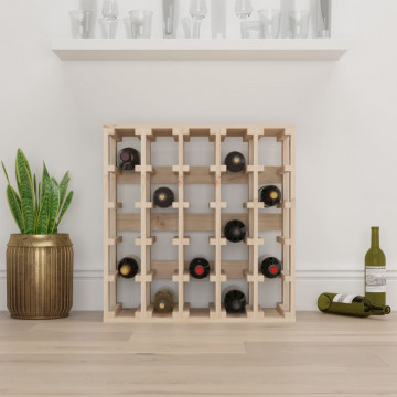 Suport de vinuri, 58,5x33x60,5 cm, lemn masiv de pin - Img 3