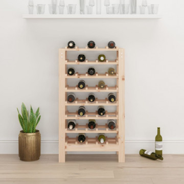 Suport de vinuri, 61,5x30x107,5 cm, lemn masiv de pin - Img 3