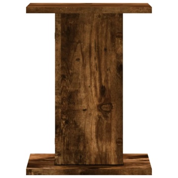 Suport difuzoare 2 buc stejar fumuriu 30x30x40cm lemn prelucrat - Img 4