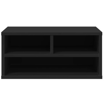 Suport imprimantă, negru, 49x40x22,5 cm, lemn prelucrat - Img 8