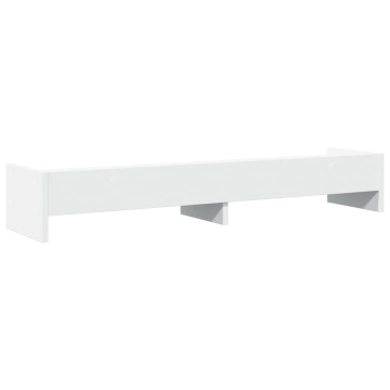 Suport monitor, alb, 100x24x16 cm, lemn prelucrat - Img 5