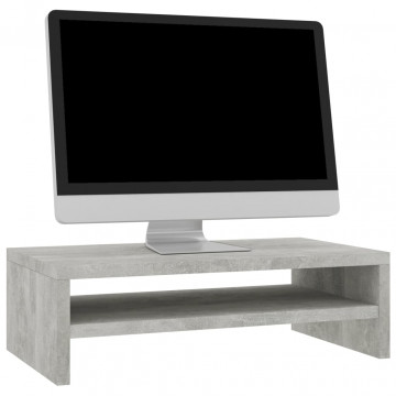 Suport monitor, gri beton, 42 x 24 x 13 cm, PAL - Img 3
