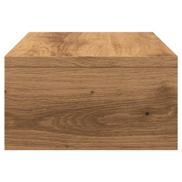 Suport monitor, stejar artizanal, 42x24x13 cm, lemn prelucrat - Img 5