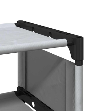 Suport pantofi cu 8 niveluri, gri 54x28x124 cm, nețesut - Img 7