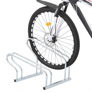 Suport pentru 2 biciclete de sine stătător, oțel galvanizat - Img 2