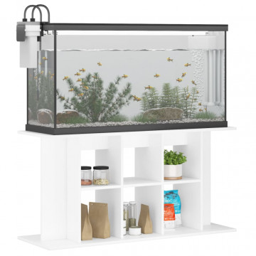 Suport pentru acvariu, alb, 120x40x60 cm, lemn prelucrat - Img 3