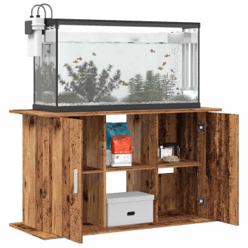 Suport pentru acvariu, lemn vechi, 101x41x58 cm, lemn prelucrat - Img 3