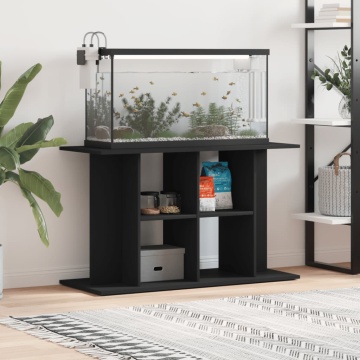 Suport pentru acvariu, negru, 100x40x60 cm, lemn prelucrat - Img 1