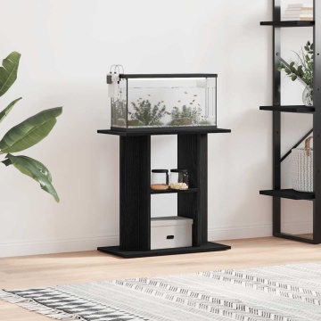 Suport pentru acvariu Stejar negru 60x30x60 cm lemn prelucrat - Img 1