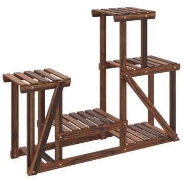 Suport pentru flori, 90x25x73,5 cm, lemn masiv de brad - Img 2