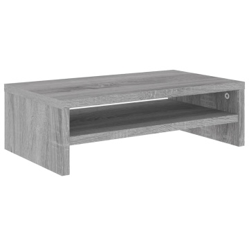 Suport pentru monitor gri sonoma 42x24x13 cm lemn prelucrat - Img 2