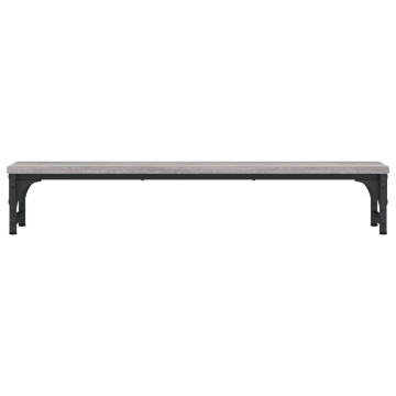 Suport pentru monitor, gri sonoma, 85x23x15,5 cm, lemn compozit - Img 4