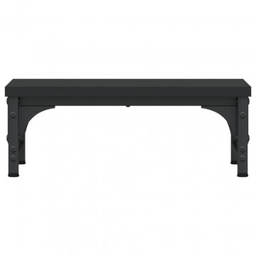 Suport pentru monitor, negru, 37x23x14 cm, lemn compozit - Img 4