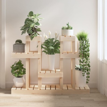 Suport pentru plante, 104,5x25x77,5 cm, lemn masiv de pin - Img 1