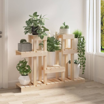 Suport pentru plante, 104,5x25x77,5 cm, lemn masiv de pin - Img 3