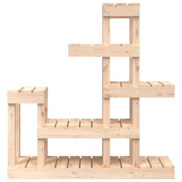 Suport pentru plante, 92x25x97 cm, lemn masiv de pin - Img 8