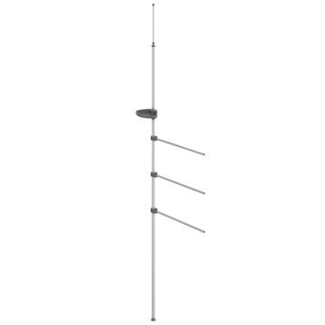 Suport pentru prosoape, 47x280 cm, aluminiu - Img 2