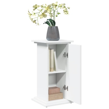 Suport prezentare cu depozitare alb 31x30x60 cm lemn prelucrat - Img 4