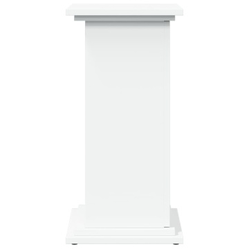 Suport prezentare cu depozitare alb 31x30x60 cm lemn prelucrat - Img 6