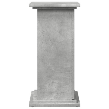 Suport prezentare cu depozitare gri beton 31x30x60 cm lemn - Img 6
