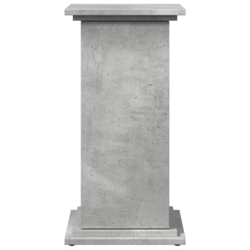 Suport prezentare cu depozitare gri beton 31x30x60 cm lemn - Img 8